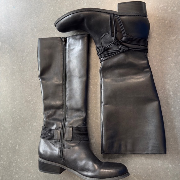 Carlos by Carlos Santana Black Wellington Knee-High Boots – Size 11M - Picture 10 of 13